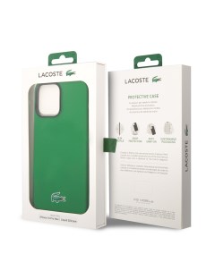 Чехол для iPhone 14 Pro Max с MagSafe Croc Logo Hard Green Lacoste