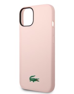 Чехол для iPhone 14 Plus Croc Logo Hard Pink Lacoste