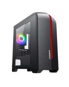 Корпус компьютерный Centauri Black Red Gamemax