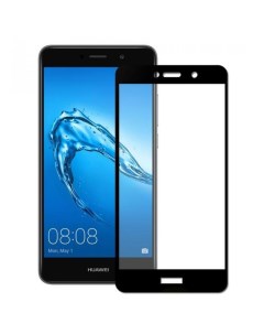 Защитное стекло на Huawei Y7 2017 Silk Screen 2 5D черный X-case