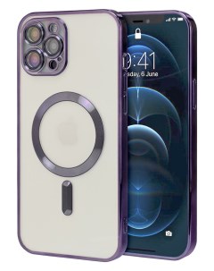 Силиконовый чехол для Apple iPhone 13 Pro Max с MagSafe фиолетовый Darivadi