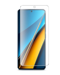 Защитное стекло на Xiaomi POCO X6 гибридное прозрачное Brozo