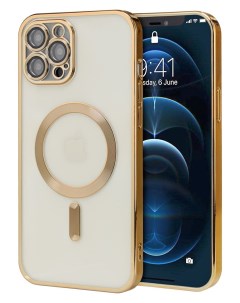 Силиконовый чехол для Apple iPhone 14 Pro с MagSafe золотистый Darivadi