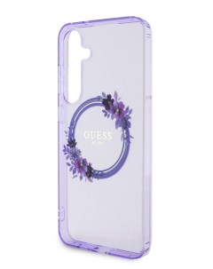 Чехол для Samsung Galaxy S24 с MagSafe Hard Purple Guess
