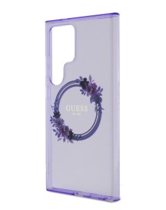 Чехол для Samsung Galaxy S24 Ultra с MagSafe Hard Purple Guess