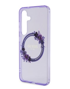 Чехол для Samsung Galaxy S24 с MagSafe Hard Purple Guess