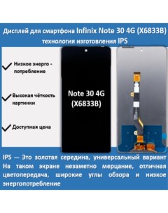 Дисплей для смартфона Infinix Note 30 4G X6833B технология IPS Telaks