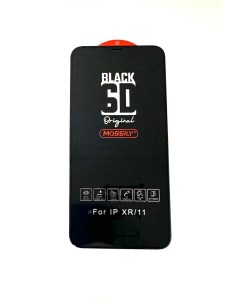 Защитное стекло для iPhone XR iPhone 11 повышенной прочности 6D черное Mossily
