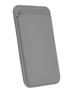 Картхолдер Magsafe Кожаный для Apple iPhone 12 Pro Titanium Grey Leather co