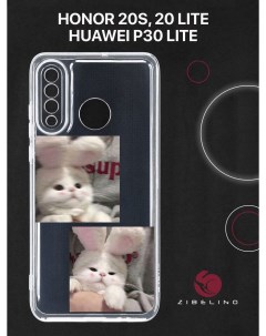 Чехол для Huawei p30 lite Honor 20s Honor 20 lite с принтом милый котик Zibelino