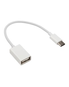 Переходник USB OTG USB Type C для передачи данных 8 см белый Nobrand