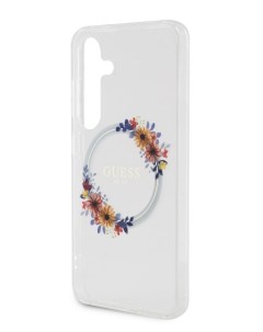 Чехол для Samsung Galaxy S24 с MagSafe Hard Transparent Guess