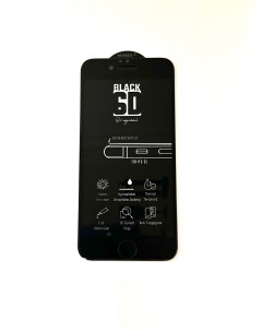 Защитное стекло для iPhone 6 6S повышенной прочности 6D черное Mossily