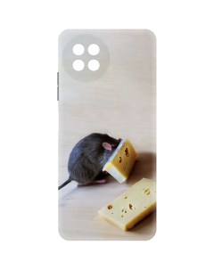 Чехол накладка Soft Case Мышь и сыр для Itel S23 черный Krutoff