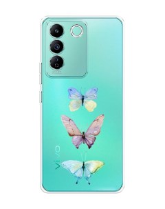 Чехол на Vivo T2 4G Акварельные бабочки Homey