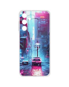 Чехол накладка Clear Case Киберпанк Улица для Samsung Galaxy A25 5G A256 Krutoff