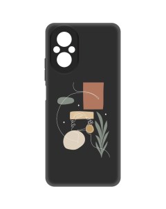 Чехол накладка Soft Case Элегантность для Realme C67 черный Krutoff