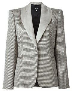 Giorgio armani pre owned тканый пиджак с зигзагообразным узором нейтральные цвета Giorgio armani pre-owned