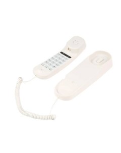 Проводной телефон RT 002 пауза повтор импульсный набор белый Ritmix