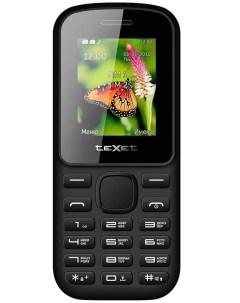 Мобильный телефон TM 130 цвет черный красный Texet