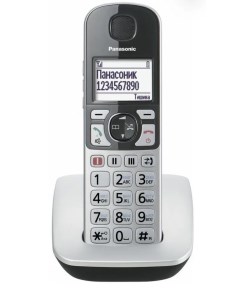Радиотелефон KX TGE510 RUS серебристый Panasonic