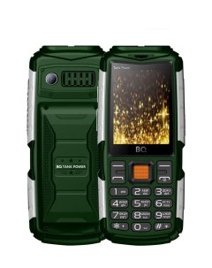 Мобильный телефон 2430 Tank Power зеленый серебристый 2 4 32 Мб Bq