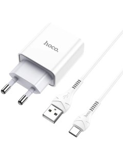 Зарядное устройство Hoco C81A USB Cable USB Type C White 6931474727961 Nobrand