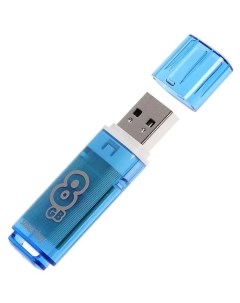Флешка Glossy 8Gb Blue SB8GBGS B Smartbuy