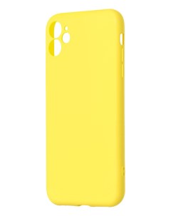 Чехол клип кейс LIQUID SILICONE для Apple iPhone 11 желтый Péro