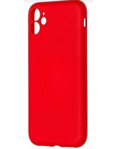 Чехол клип кейс LIQUID SILICONE для Apple iPhone 11 красный Péro
