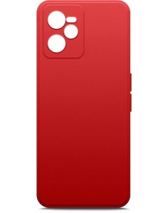 Чехол Microfiber Case для Realme C35 красный Borasco