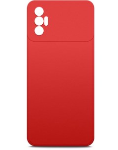 Чехол Microfiber Case для Tecno Spark 8P красный Borasco
