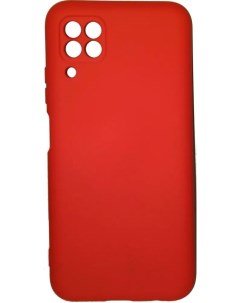 Силиконовый чехол Soft Touch с микрофиброй для Huawei P40 Lite красный Borasco
