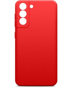 Чехол Microfiber Case для Samsung Galaxy S21FE красный Borasco