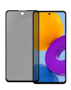 Защитное стекло Full Glue Privacy для Samsung M52 черное Péro
