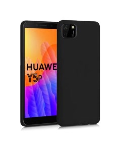 Силиконовый чехол для Honor 9S Huawei Y5p матовый черный Borasco