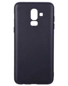 Силиконовый чехол для Samsung J810 Galaxy J8 2018 матовый черный Borasco