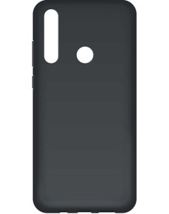Силиконовый чехол для Huawei Y6P матовый черный Borasco