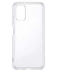 Чехол клип кейс Silicone case для Samsung Galaxy A03s A035 прозрачный 40320 Borasco