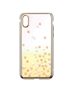 Чехол накладка Pattern Series Crystal Case Star для Apple iPhone XS Max пластик Gold Comma,