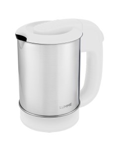 Чайник электрический LU 155 0 5 л белый серебристый Lumme