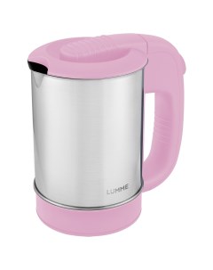 Чайник электрический LU 155 0 5 л розовый серебристый Lumme