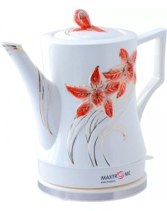 Чайник электрический MAX YD 2013 1 7 л белый разноцветный Maxtronic