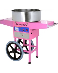 Аппарат для приготовления сахарной ваты CF 3 с тележкой розовый Airhot