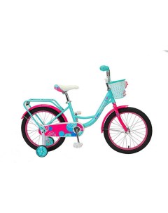 Велосипед детский STAR 702 18 110 130см бирюзовый с розовым Nobrand
