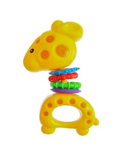 Погремушка Жираф цветные колечки Nobrand