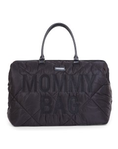 Сумка для коляски mommy bag puffered black Childhome