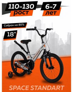 Велосипед SPACE Стандарт 18 2024 Серый Жемчуг Z MSC S1833 Maxiscoo