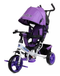 Велосипед детский трехколесный с родительской ручкой Фиолетовый Pilot