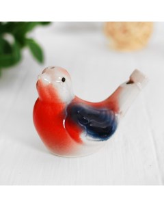 Детская музыкальная игрушка Свистулька керамическая Птичка синичка Nobrand